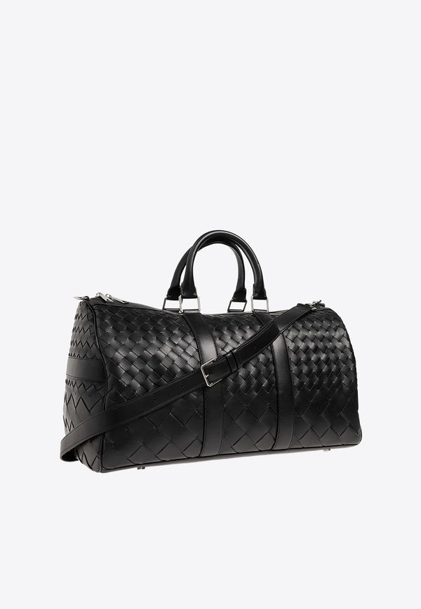 Medium Intrecciato Leather Duffel Bag
