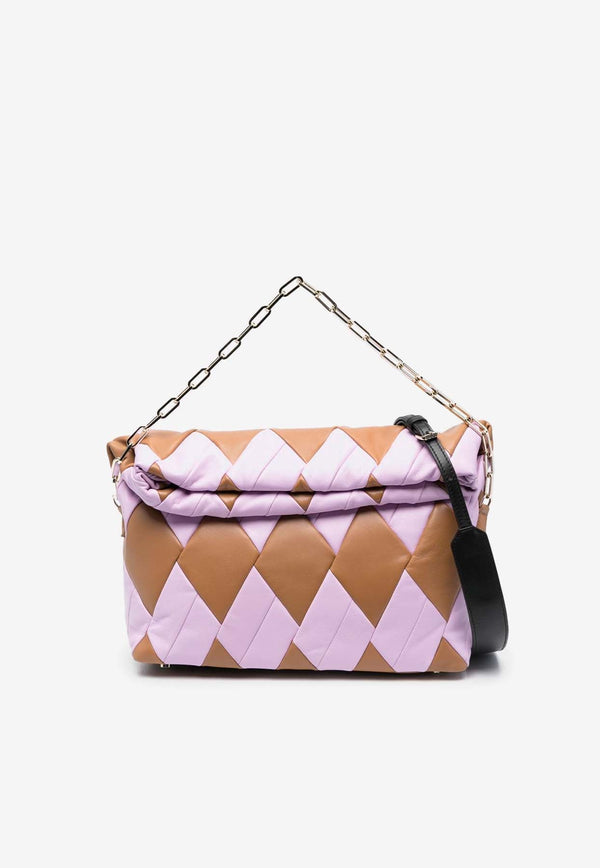 Rombo Quilted Leather Shoulder Bag