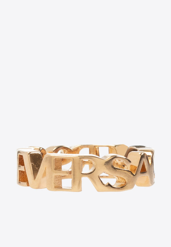 Logo Lettering Brass Ring