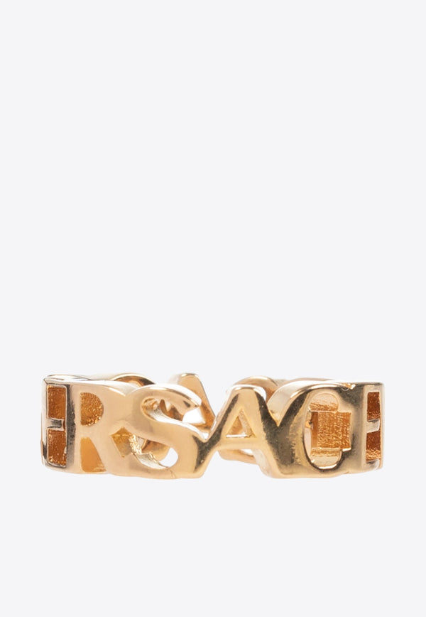 Logo Lettering Brass Ring