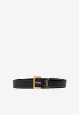 Cassandre Logo Leather Belt