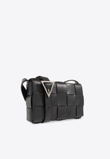 Medium Cassette Intreccio Leather Crossbody Bag