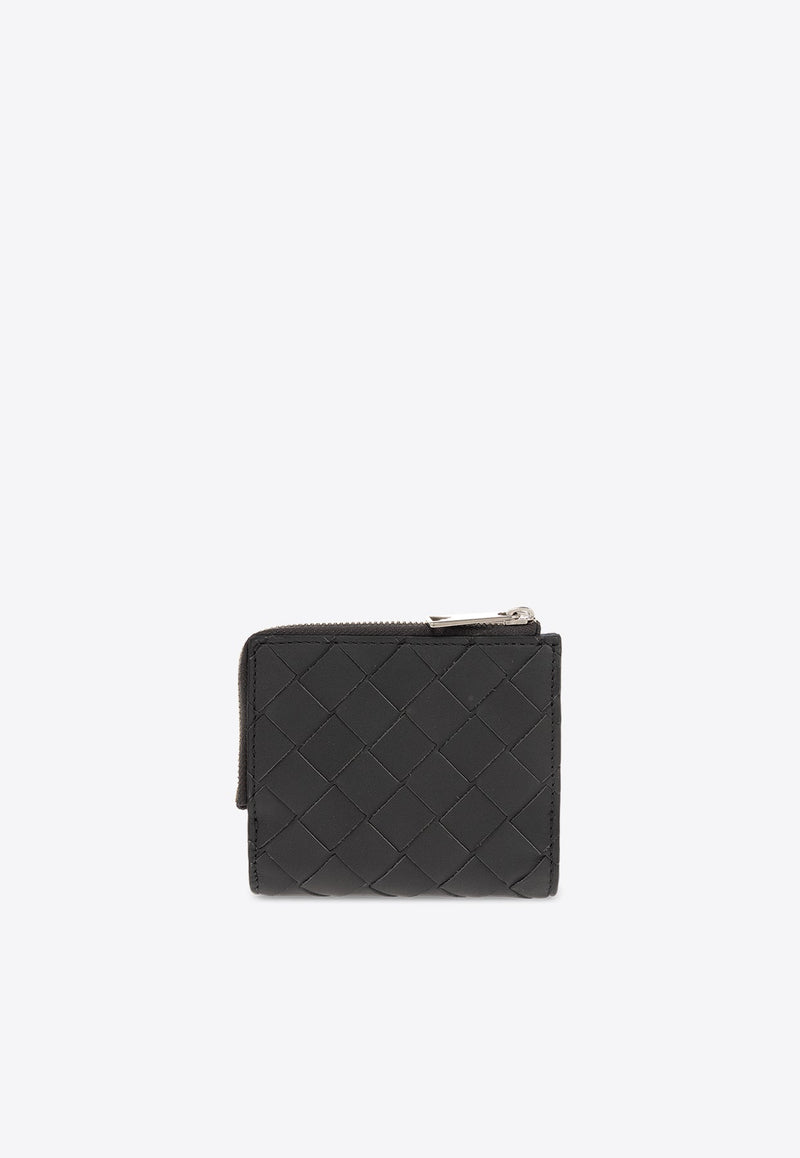 Intrecciato Leather Bi-Fold Wallet