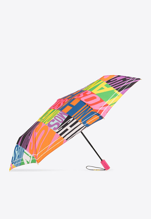 Logo Print Folded Umbrella
