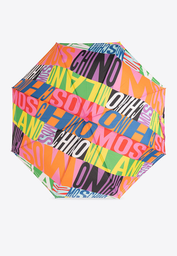 Logo Print Folded Umbrella