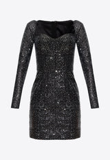 Corset Sequined Mini Dress