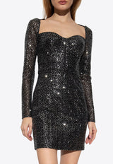 Corset Sequined Mini Dress