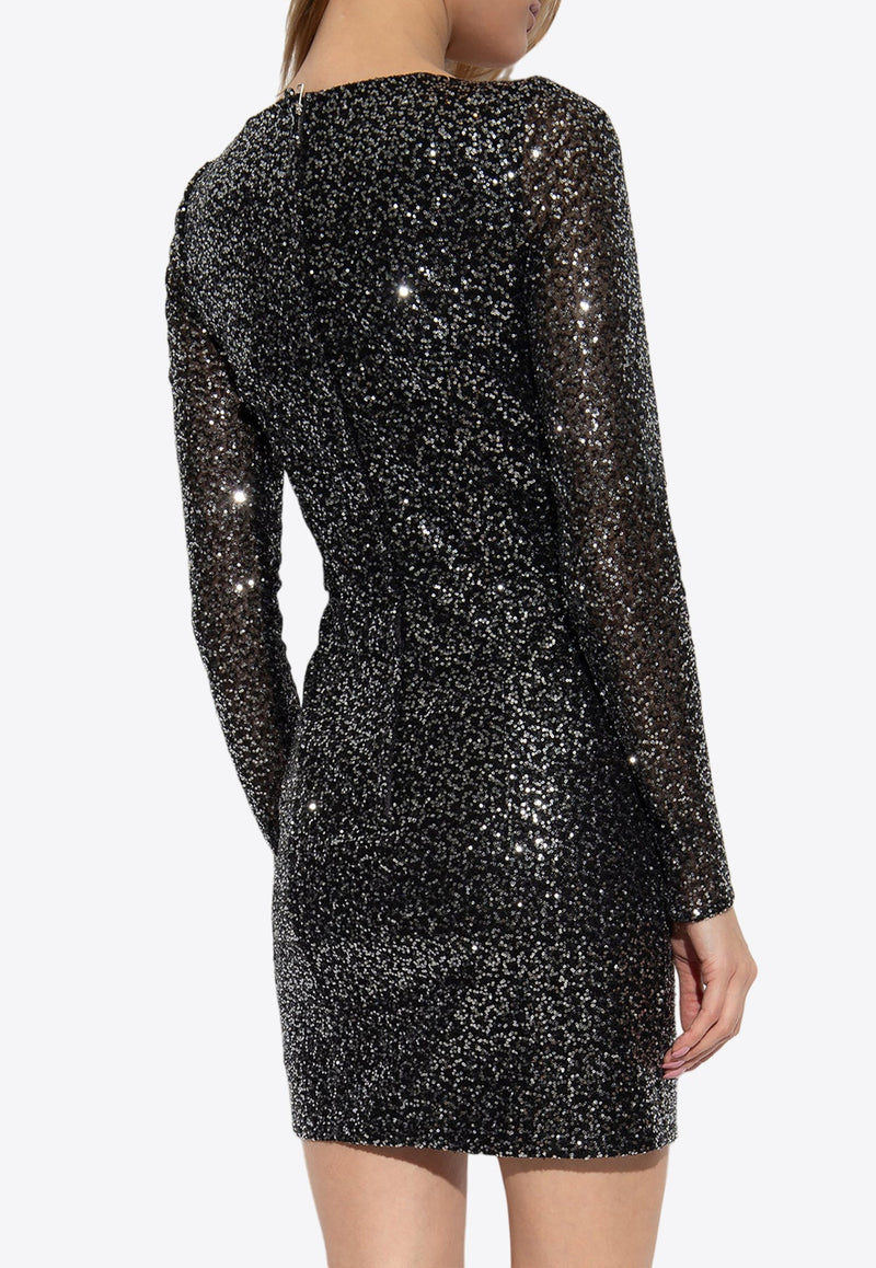 Corset Sequined Mini Dress