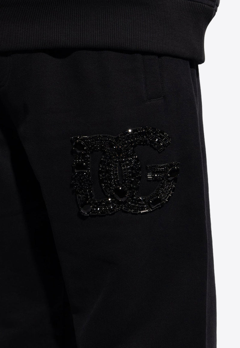 Rhinestone DG Logo Track Pants