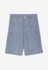 Boys Logo Patch Bermuda Shorts