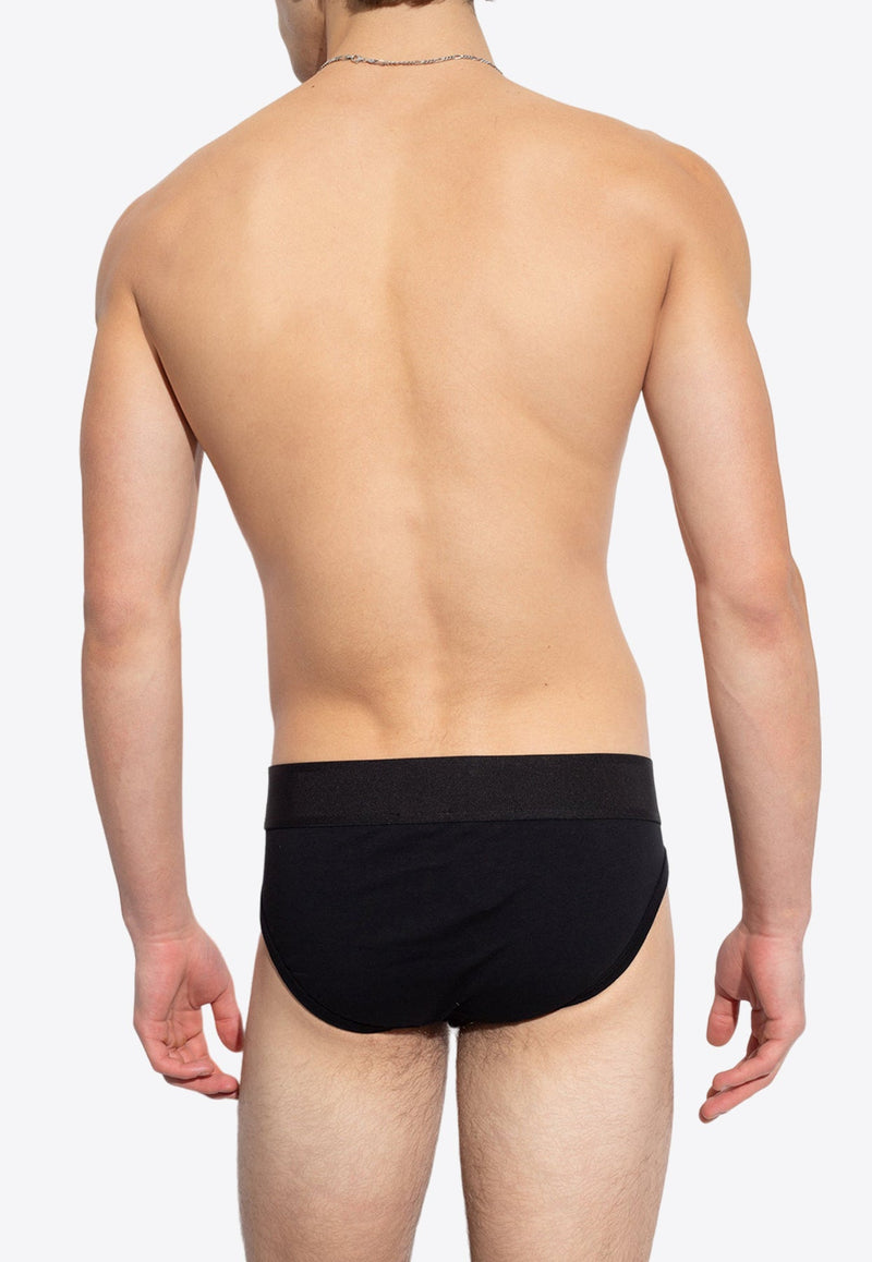 Logo Waistband Mid-Rise Briefs