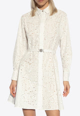 Barocco Openwork Mini Shirt Dress