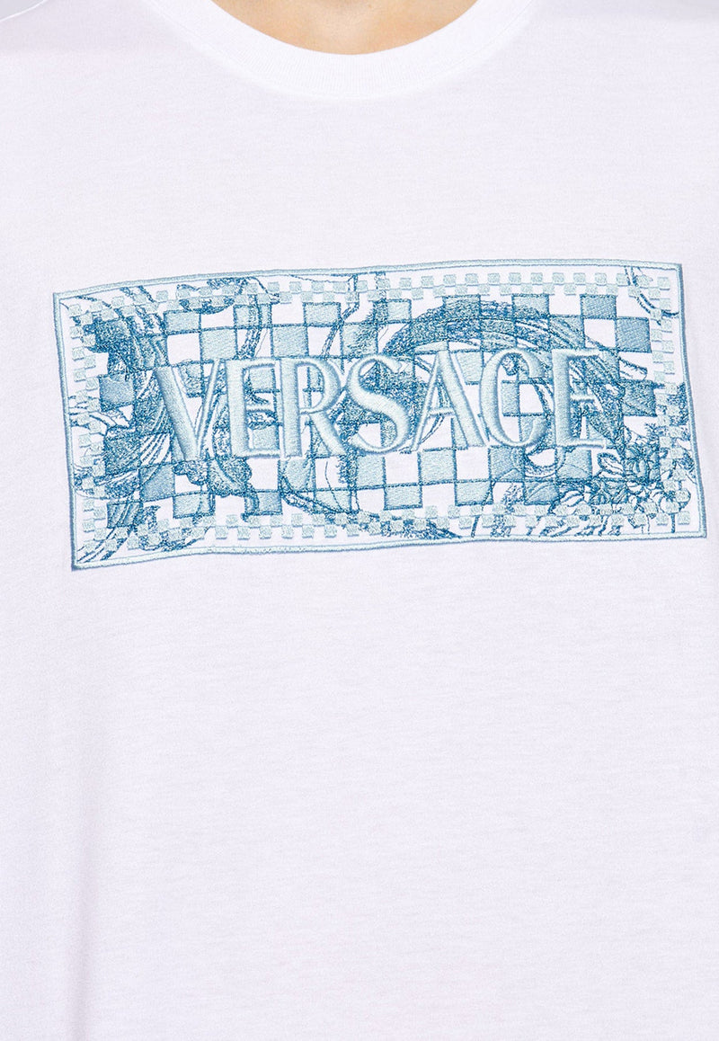 Logo-Embroidered Crewneck T-shirt