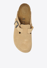 Boston BS Perforated Suede Flat Mules