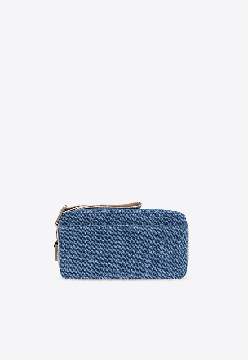 Le Cuerda Horizontal Denim Shoulder Bag