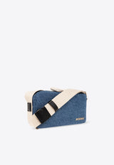 Le Cuerda Horizontal Denim Shoulder Bag