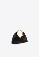 Mini Calino Ring Top Handle Bag in Nappa Leather