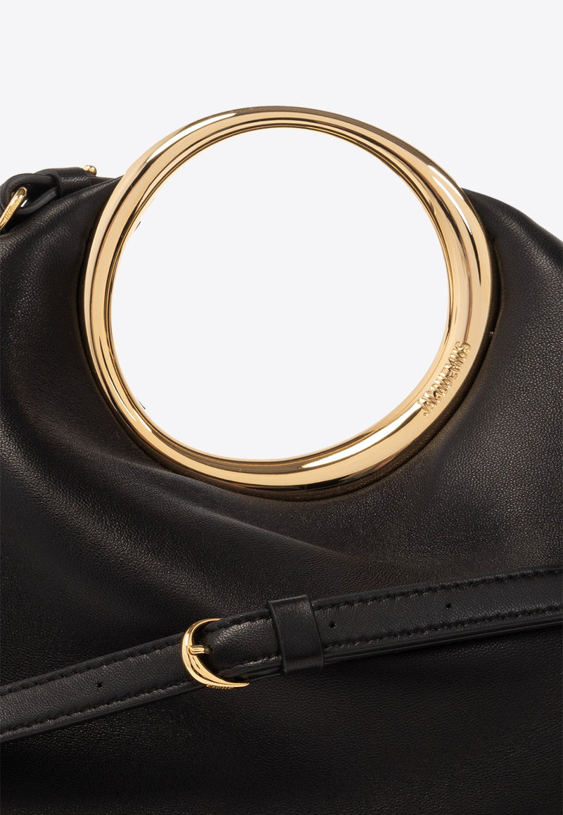 Le Calino Ring Top Handle Bag in Nappa Leather