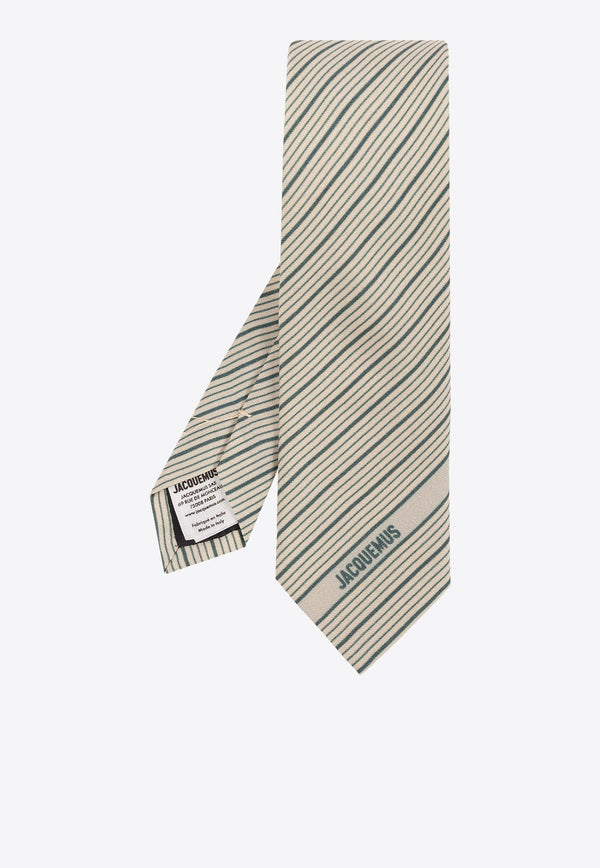 La Cravate Stripe Jacquard Tie