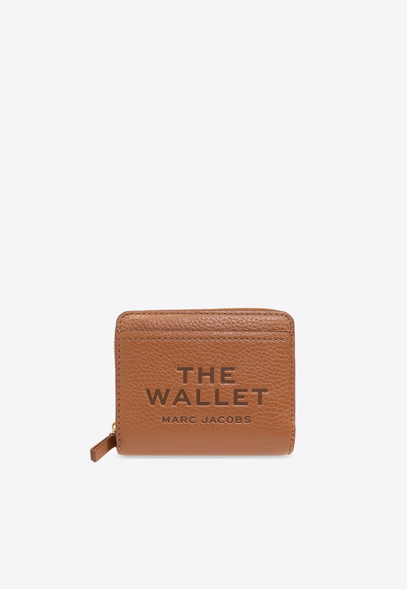 The Mini Grained Leather Compact Wallet