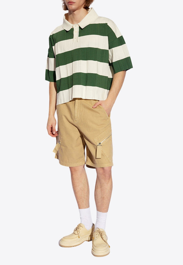 Le Marrone Zipped Cargo Shorts