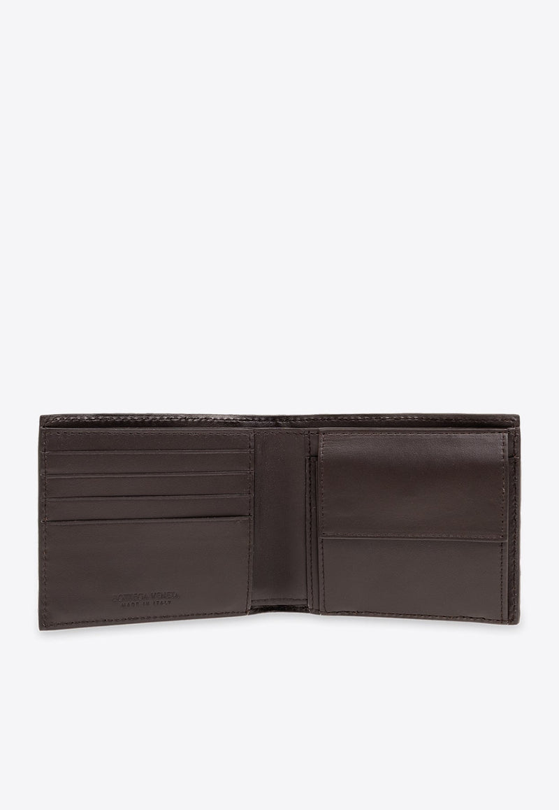 Intrecciato Leather Bi-Fold Wallet