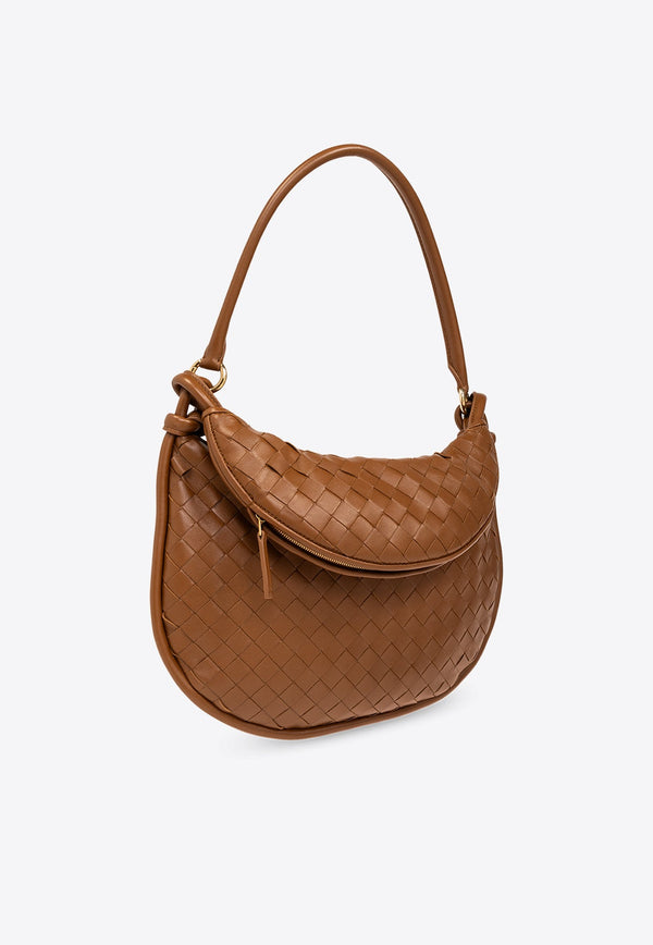 Medium Gemelli Intrecciato Leather Shoulder Bag