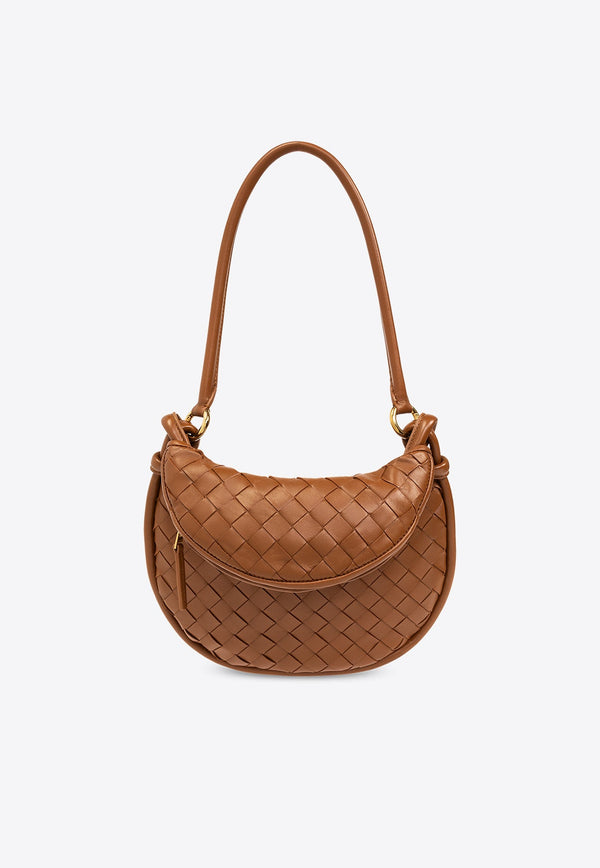 Small Gemelli Intrecciato Leather Shoulder Bag