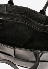 Small Arco Intrecciato Leather Tote Bag