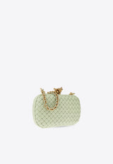 Minaudiere Padded Intrecciato Leather Clutch