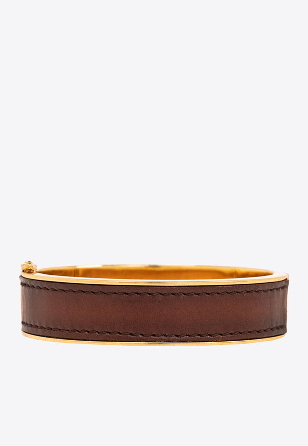 Cassandre Leather and Metal Bracelet