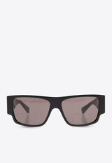 Upside-Down Logo Rectangular Sunglasses