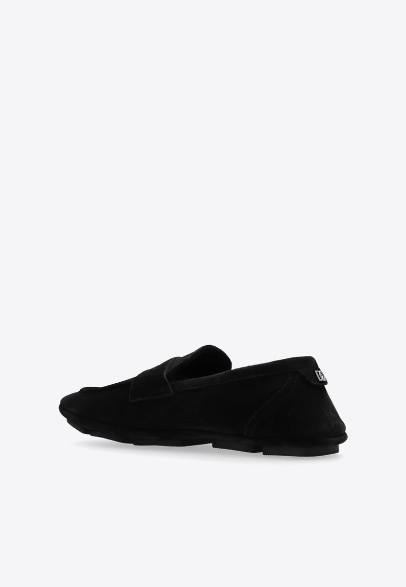 DG Logo Suede Loafers