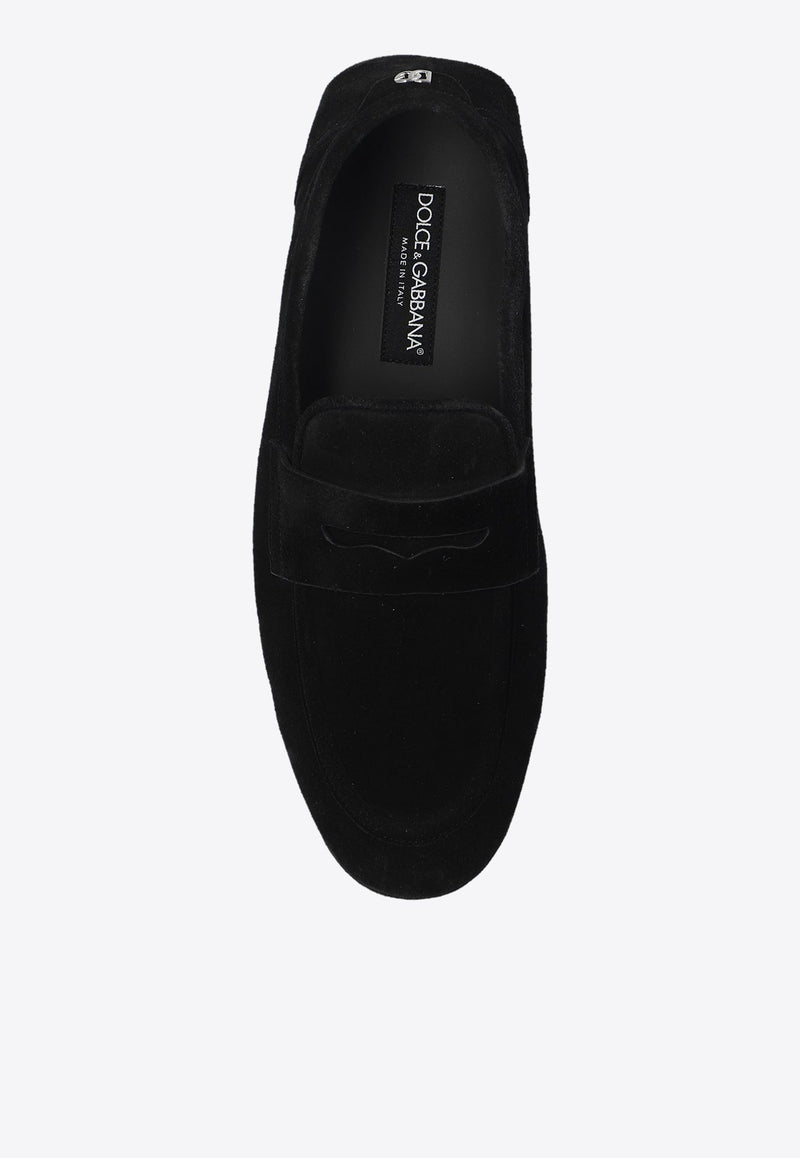 DG Logo Suede Loafers