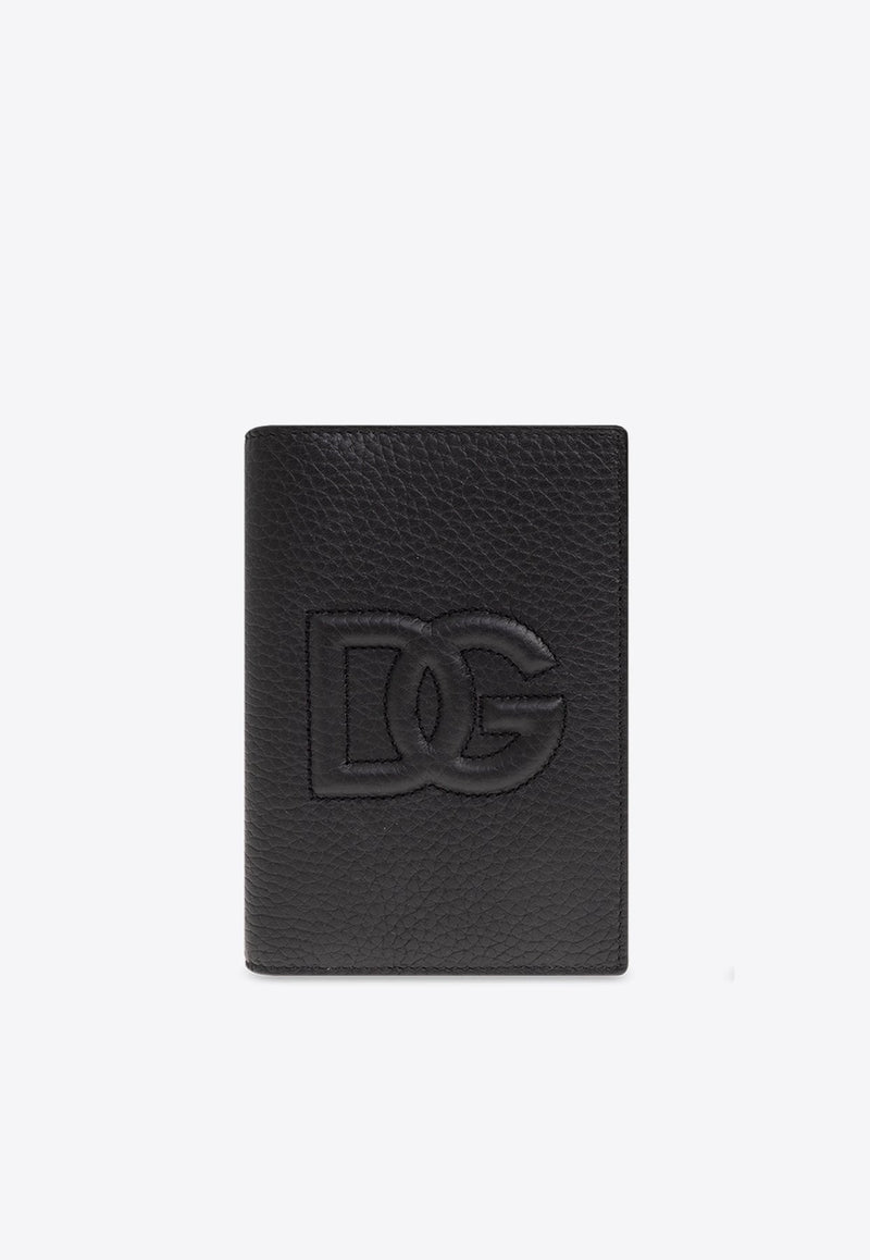 DG Logo Passport Holder in Calf Leather