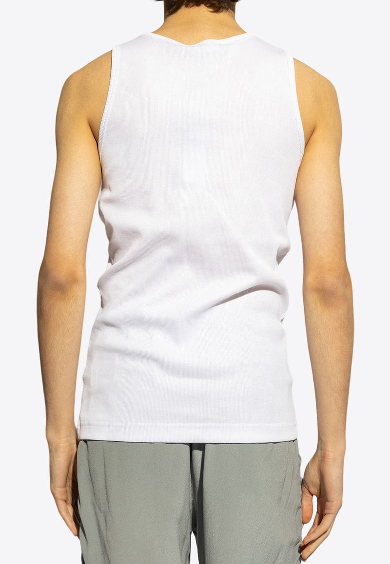 Logo Tag Fine-Rib Tank Top