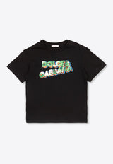 Boys Logo-Printed Crewneck T-shirt