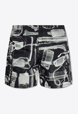 X-ray Print Swim Shorts