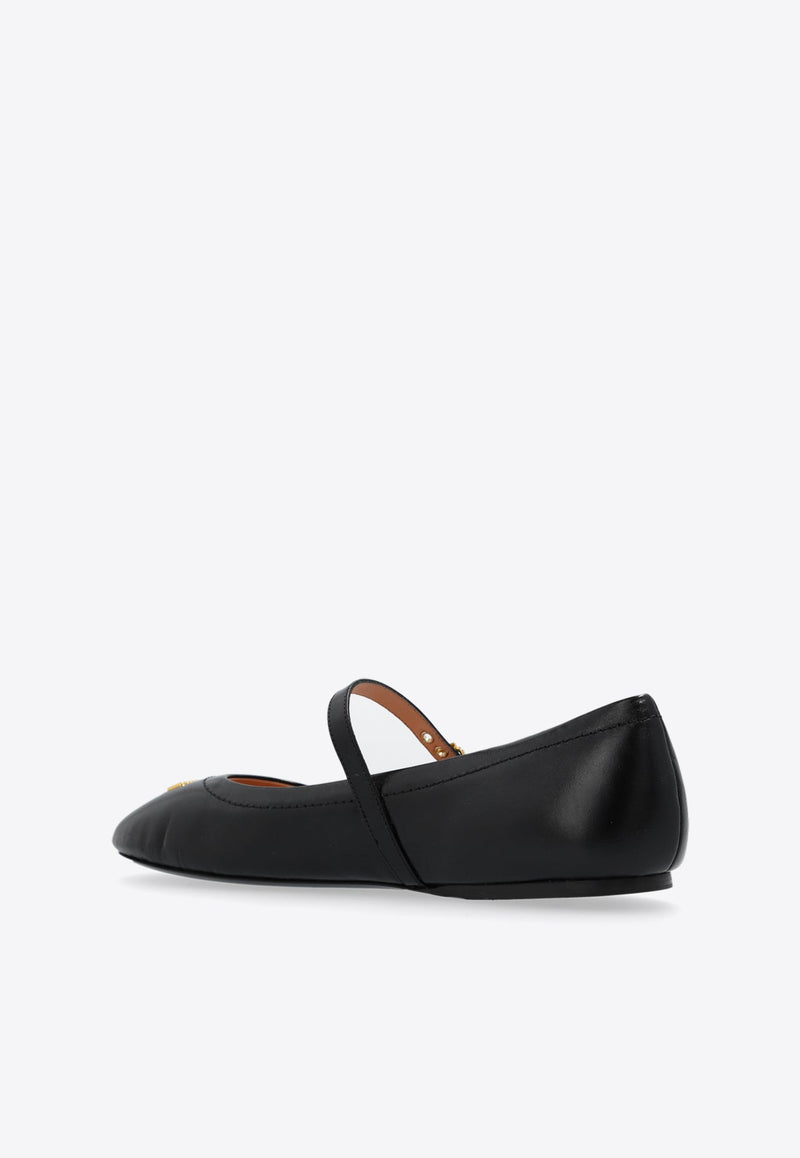 Calf Leather Ballet Flats