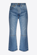 Flared Cropped Jeans