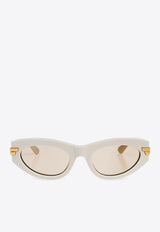 Rounded Cat-Eye Sunglasses