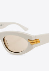 Rounded Cat-Eye Sunglasses