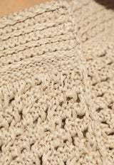 Crochet Knit Midi Skirt