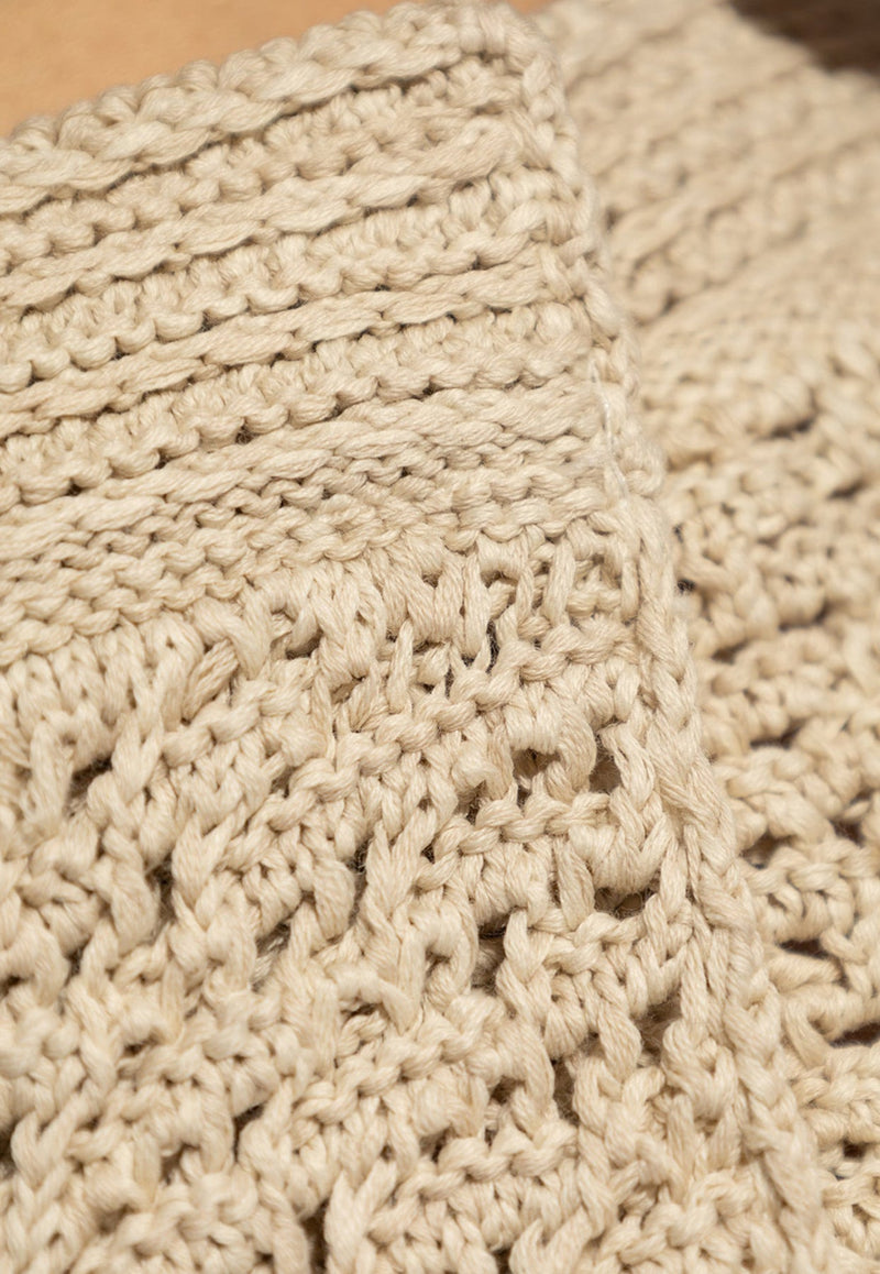 Crochet Knit Midi Skirt