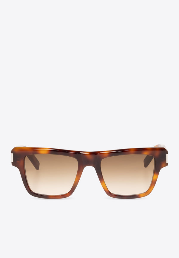 Tortoiseshell Square-Frame Sunglasses