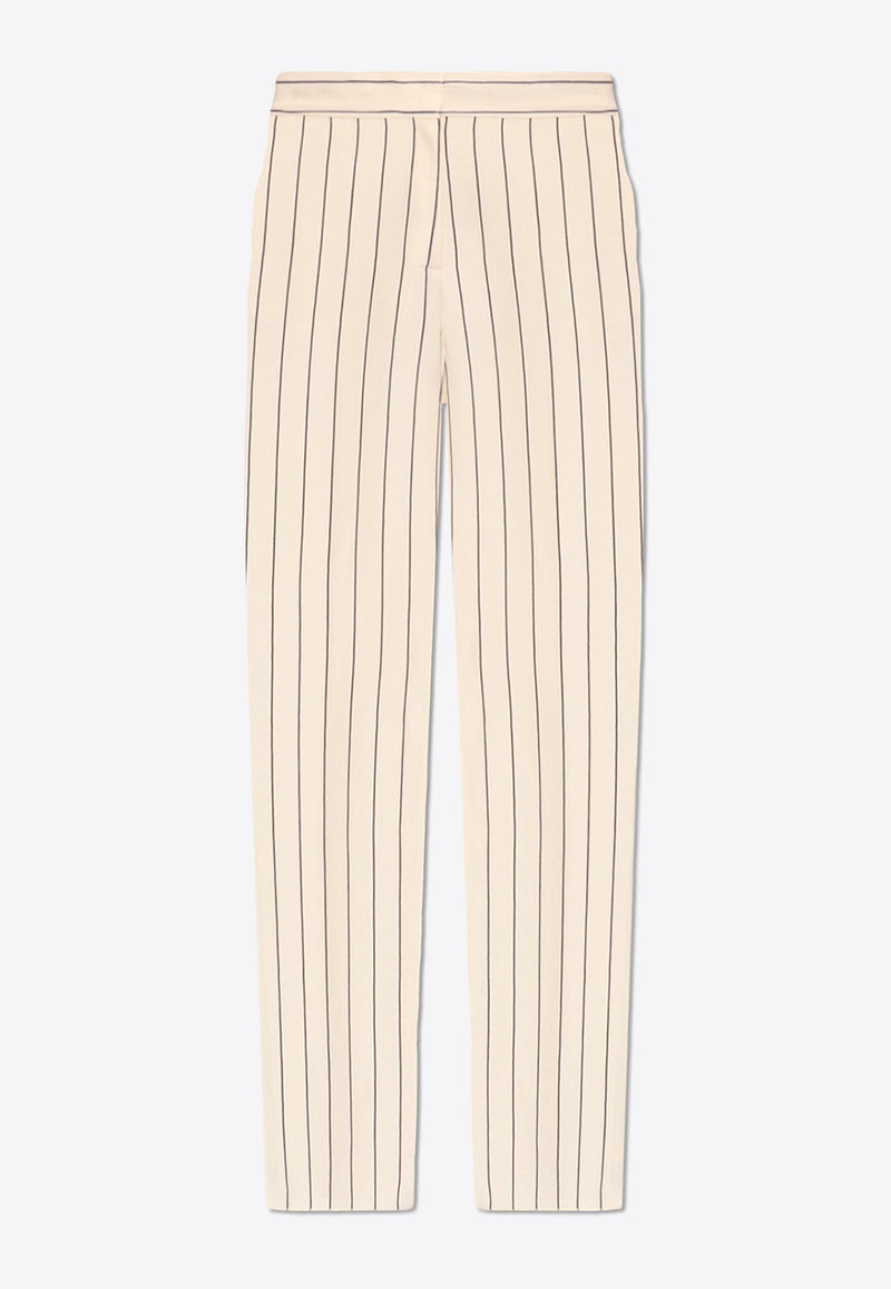 Pinstriped Tailored Pants