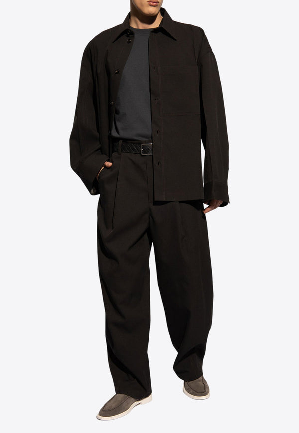 Dry Mouline Wool Trousers