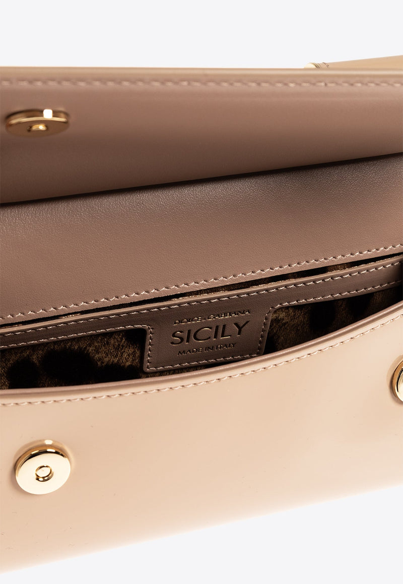 Small Sicily Leather Shoulder Bag