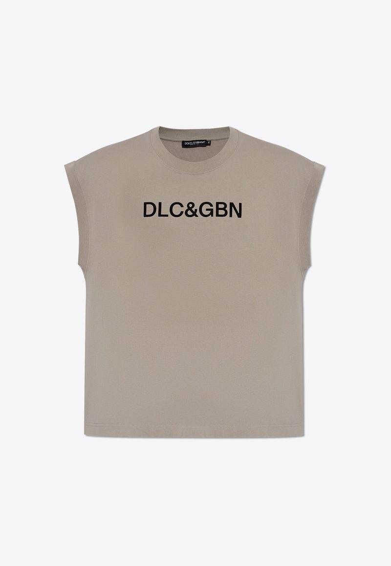 Logo Print Sleeveless T-shirt