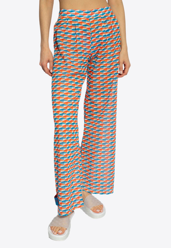 Laren Diamond Print Beach Pants